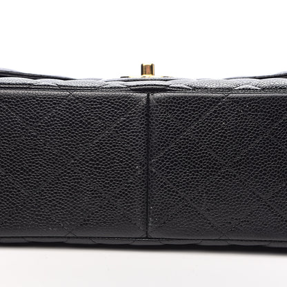 Chanel Caviar Quilted Jumbo Double Flap Black 10 of 14