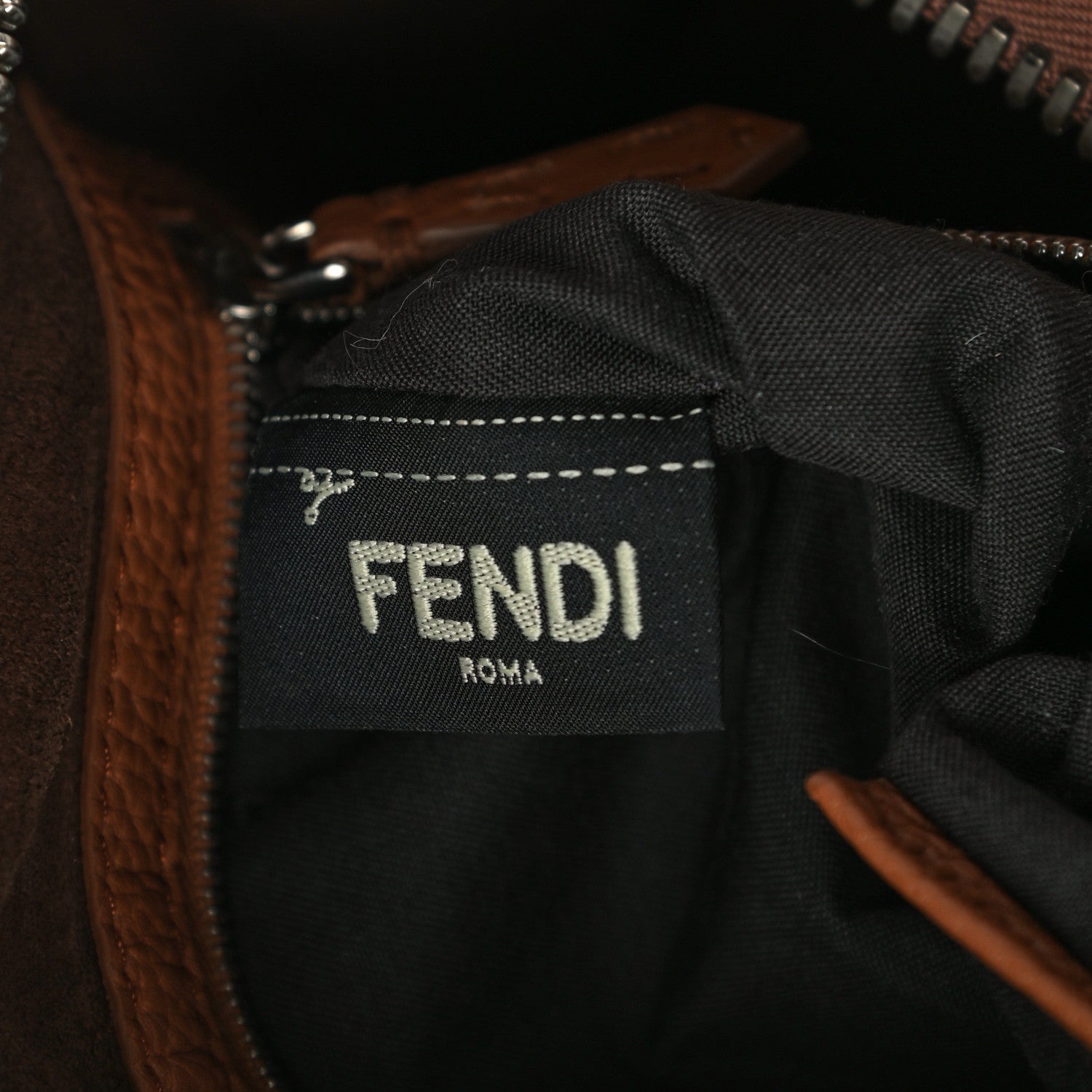 Fendi Cuoio Romano Selleria Lei Boston Tote Mou 8 of 11