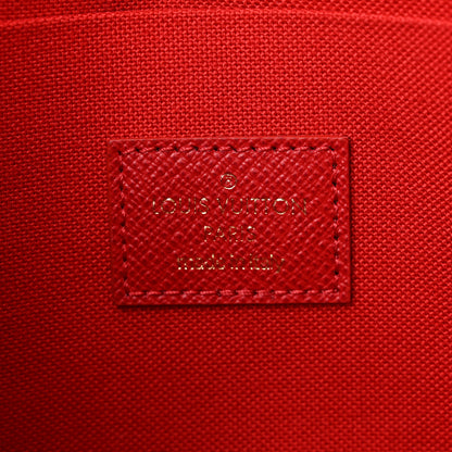 Louis Vuitton Damier Ebene Pochette Felicie Chain Wallet 6 of 10