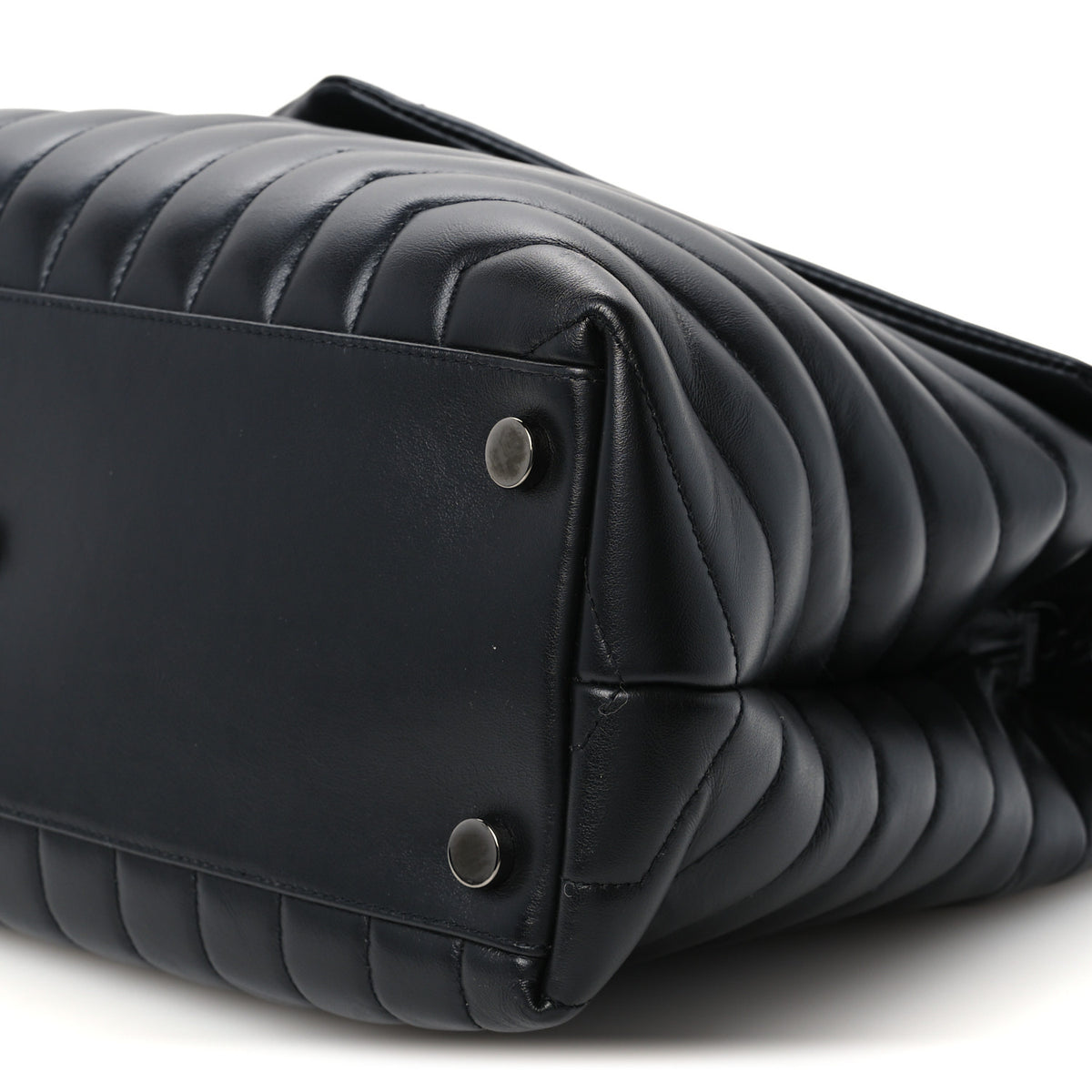 Saint Laurent Calfskin Y Quilted Monogram Monochrome Large Loulou Chain Satchel Black 11 of 11