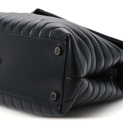 Saint Laurent Calfskin Y Quilted Monogram Monochrome Large Loulou Chain Satchel Black 11 of 11