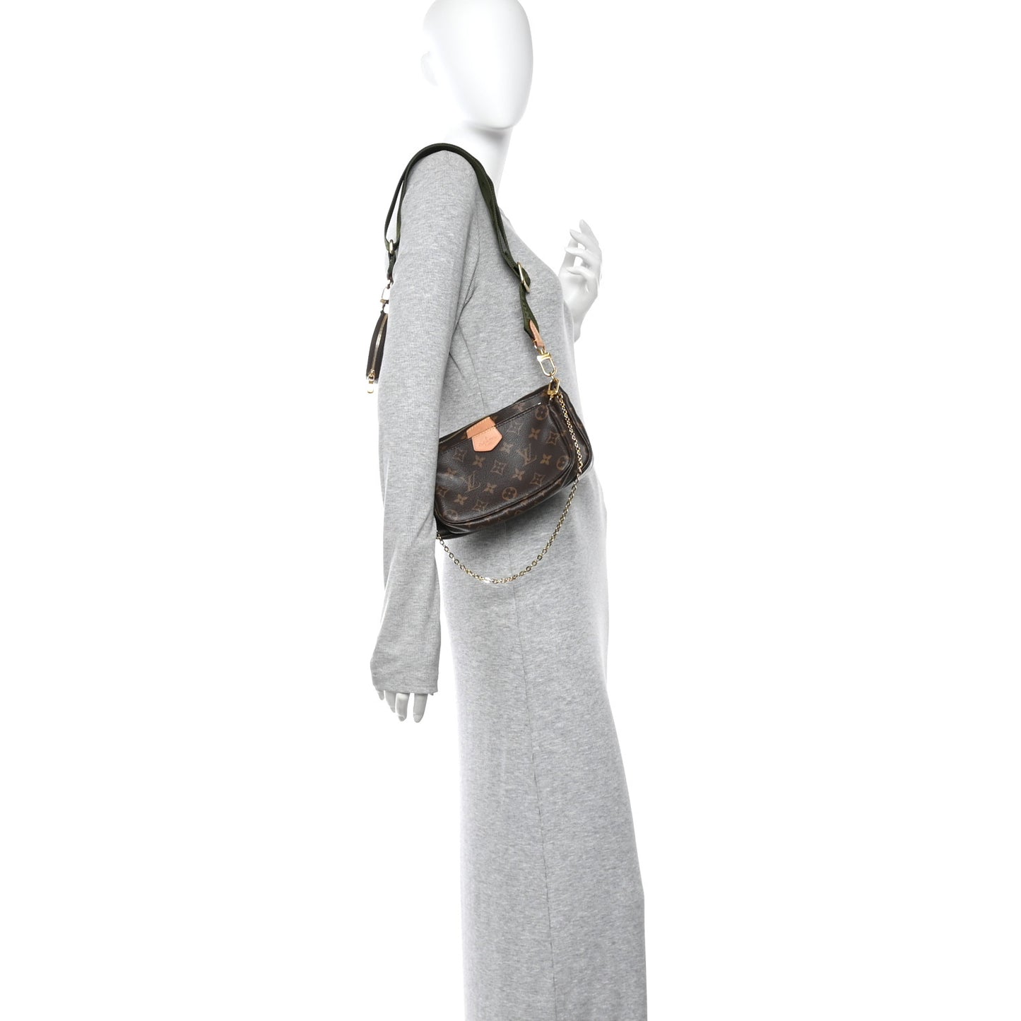 Monogram Multi Pochette Accessories Kaki Kaki