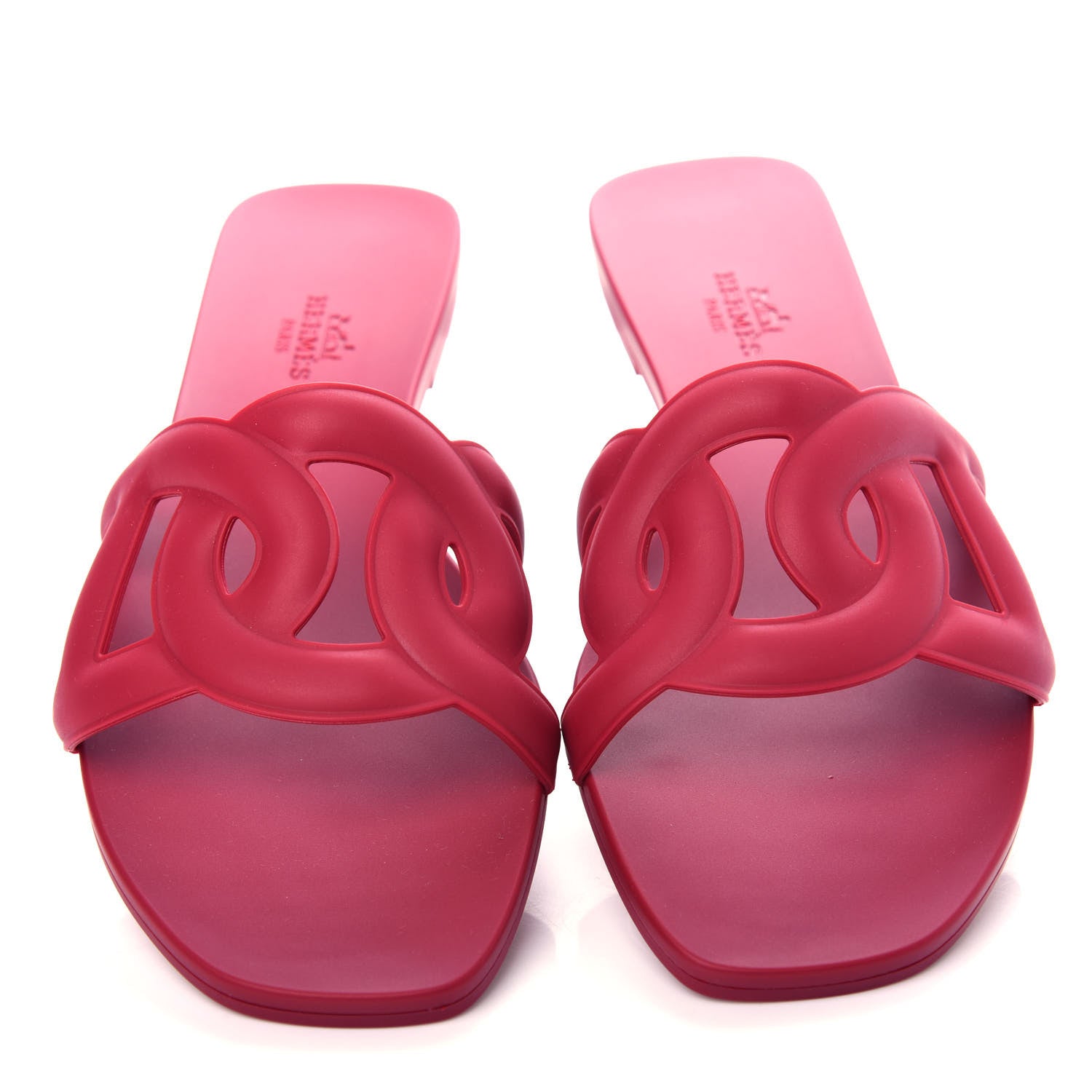 Hermes Rubber Aloha Sandals 38 Rose Baie 5 of 11