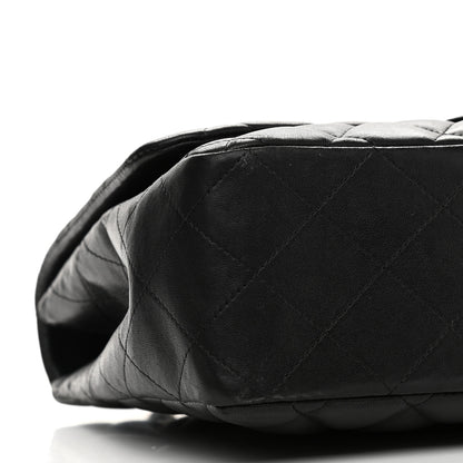 Chanel Lambskin Quilted Jumbo Single Flap Black 7 of 9