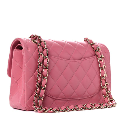 Chanel Lambskin Quilted Small Double Flap Pink 3 of 13