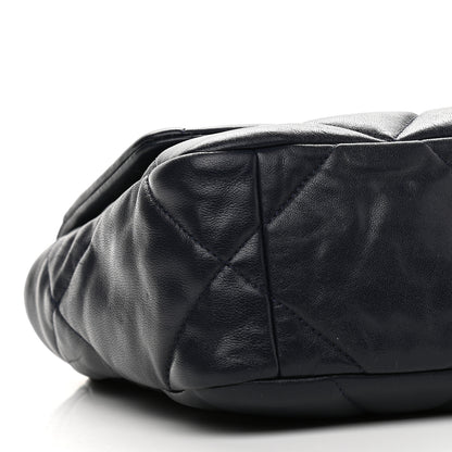Chanel Lambskin Quilted Medium Chanel 19 Flap Navy Blue 8 of 11