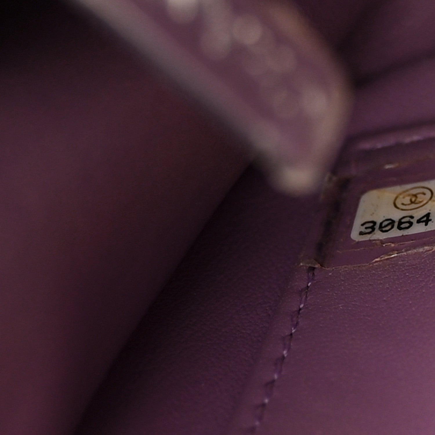 Chanel Lambskin Quilted Small CC Filigree Flap Purple 7 of 13