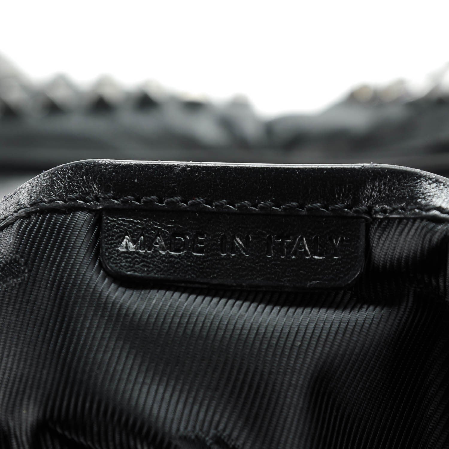 Burberry Prorsum Calfskin Studded Knight Satchel Black 8 of 9