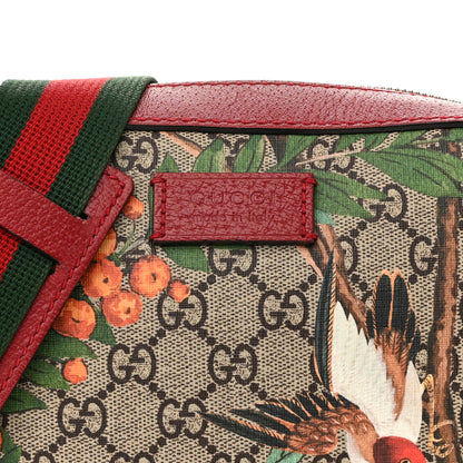 Gucci GG Supreme Monogram Tian Web Camera Bag Beige Multicolor Red 8 of 13