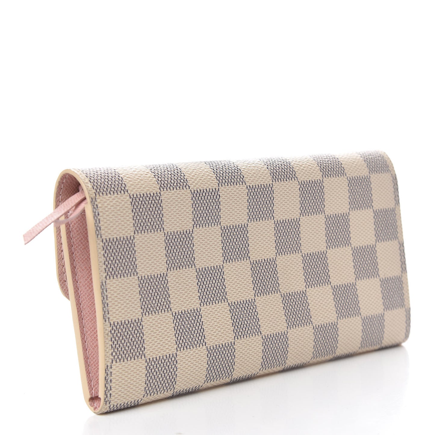 Damier Azur Emilie Wallet Rose Ballerine