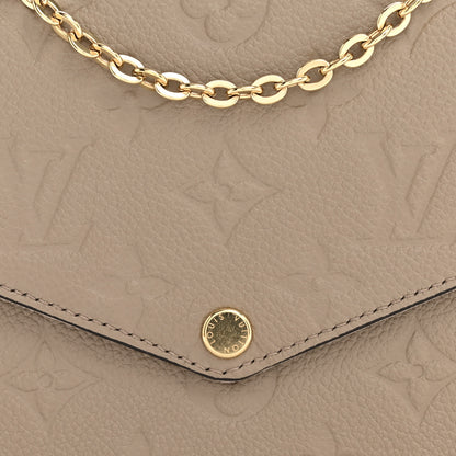 Louis Vuitton Empreinte Pochette Felicie Chain Wallet Tourterelle 12 of 12