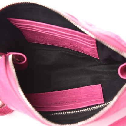 Balenciaga Agneau Arena Classic Silver Hardware XS Reporter Crossbody Rose Flamingo 7 of 9