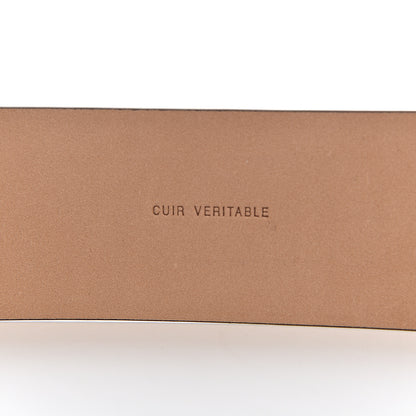 Chanel Calfskin CC Belt 85 34 Dark Brown 6 of 9