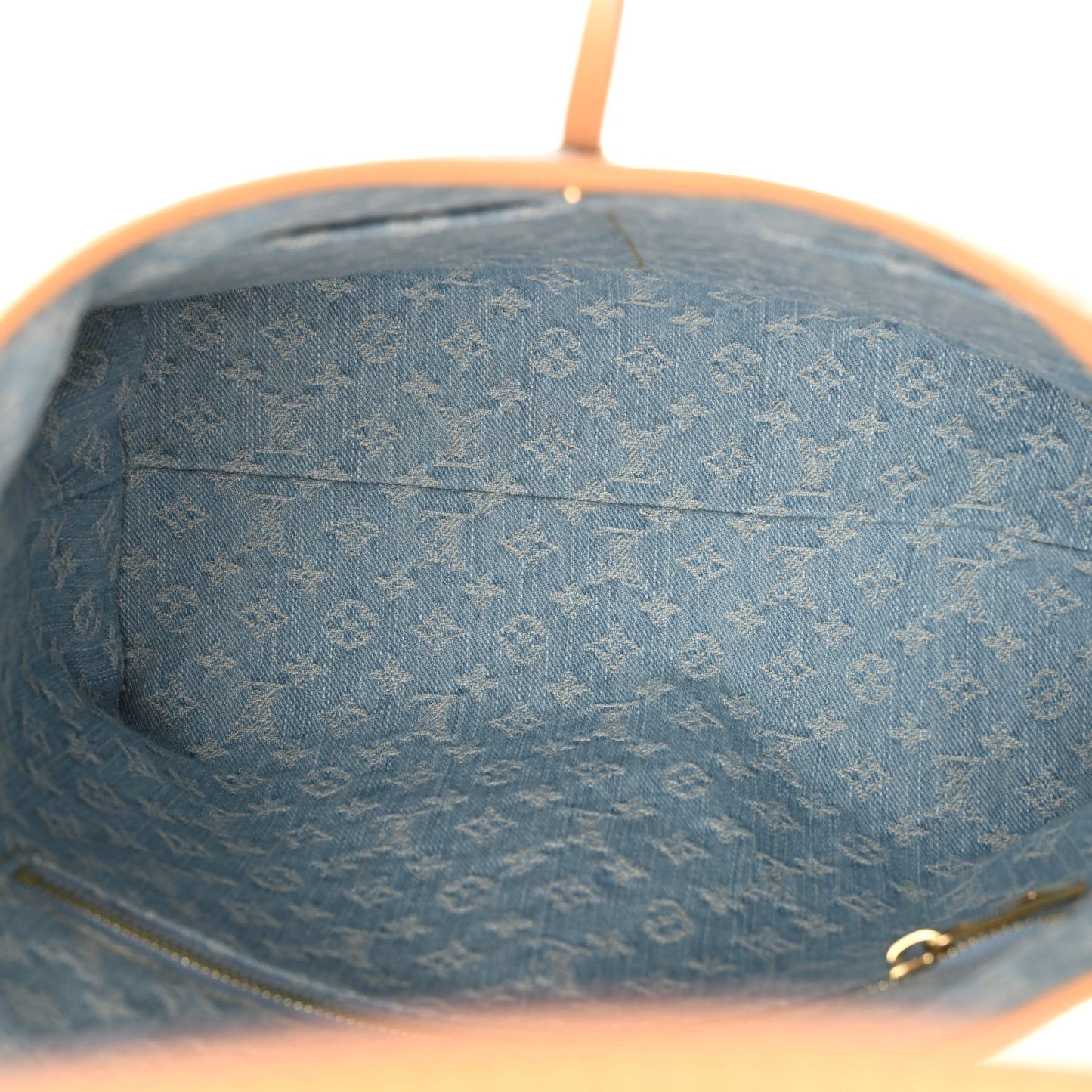 Monogram Denim CarryAll PM Sky Blue