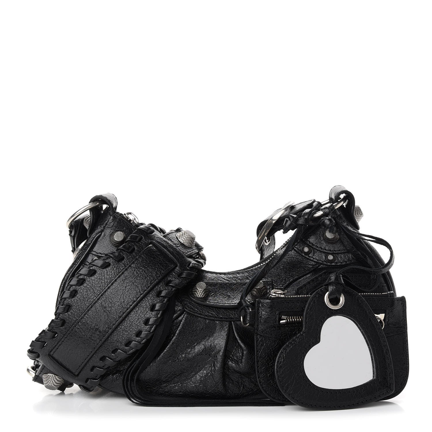 Balenciaga Agneau Arena Le Cagole Shoulder Bag XS Black 1 of 9