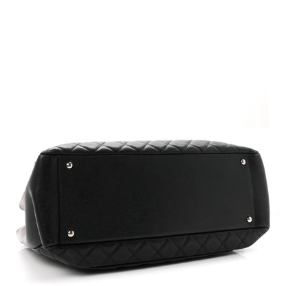 Chanel Caviar Quilted XL Grand Shopping Tote GST Black 4 of 12
