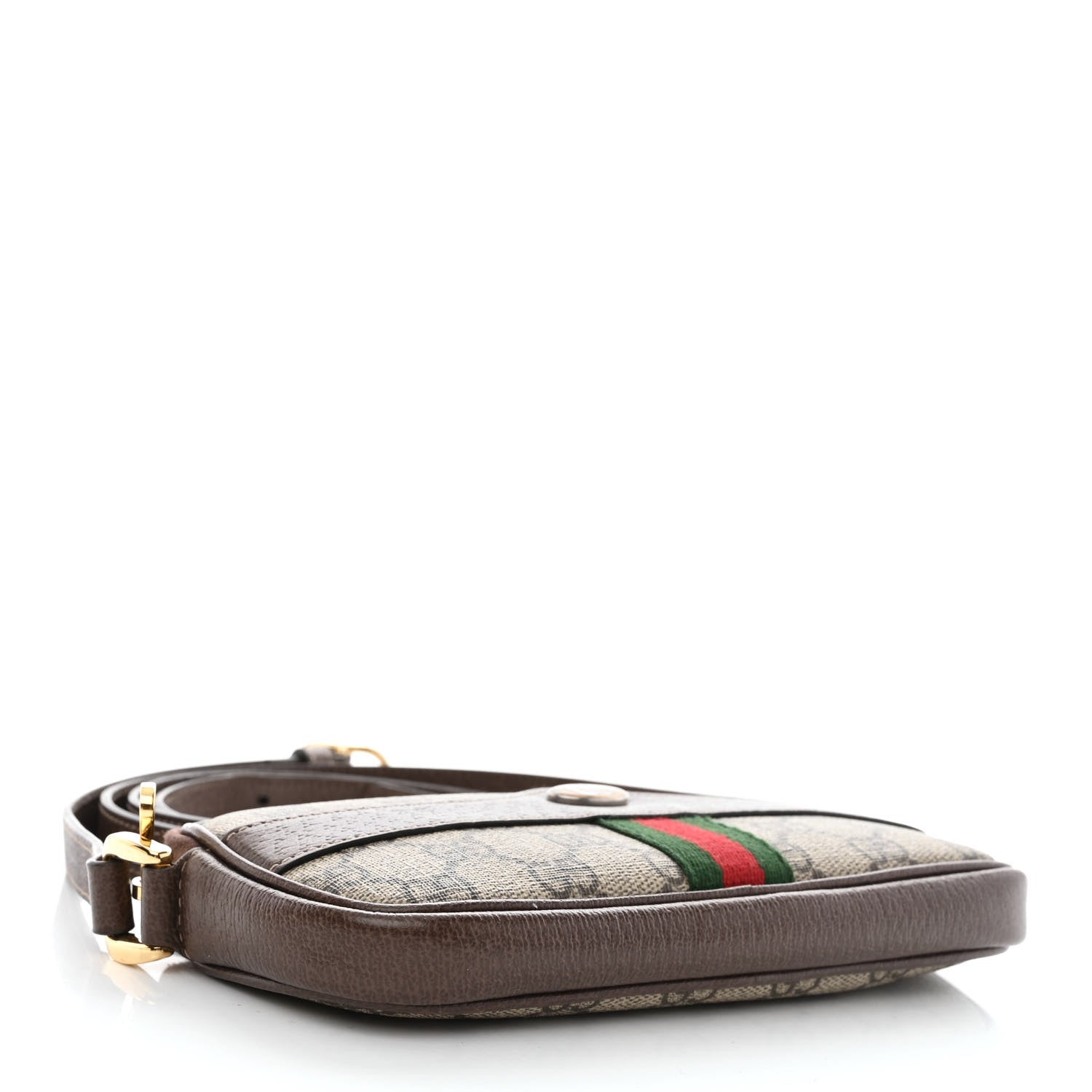 Gucci GG Supreme Monogram Web Mini Ophidia GG Bag Brown 4 of 8