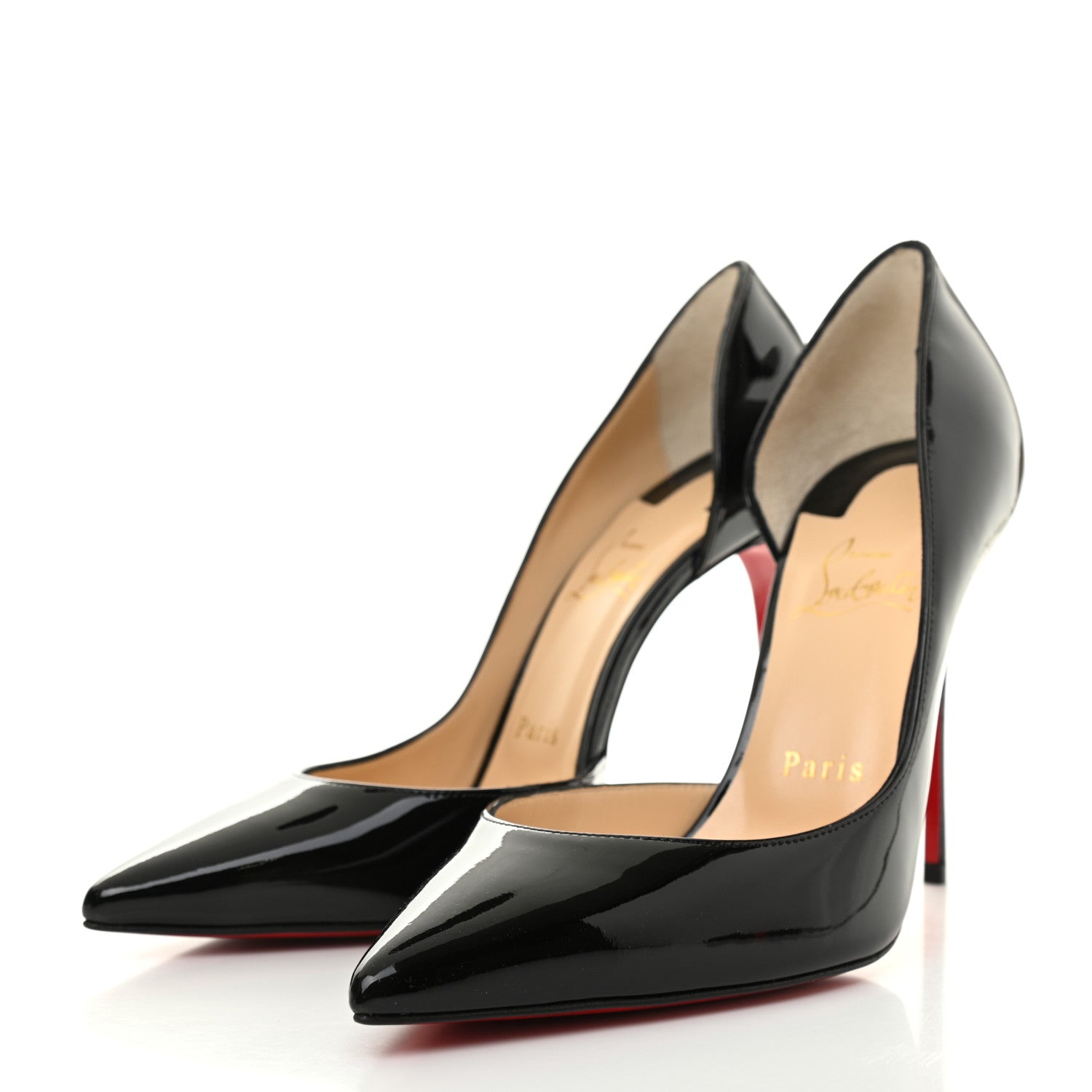 Christian Louboutin Patent Iriza 100 Pumps 38 Black 3 of 7