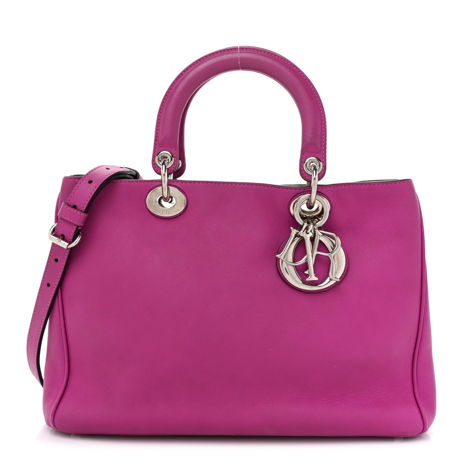 Christian Dior Calfskin Medium Diorissimo Bag Rose Sorbet 3 of 22