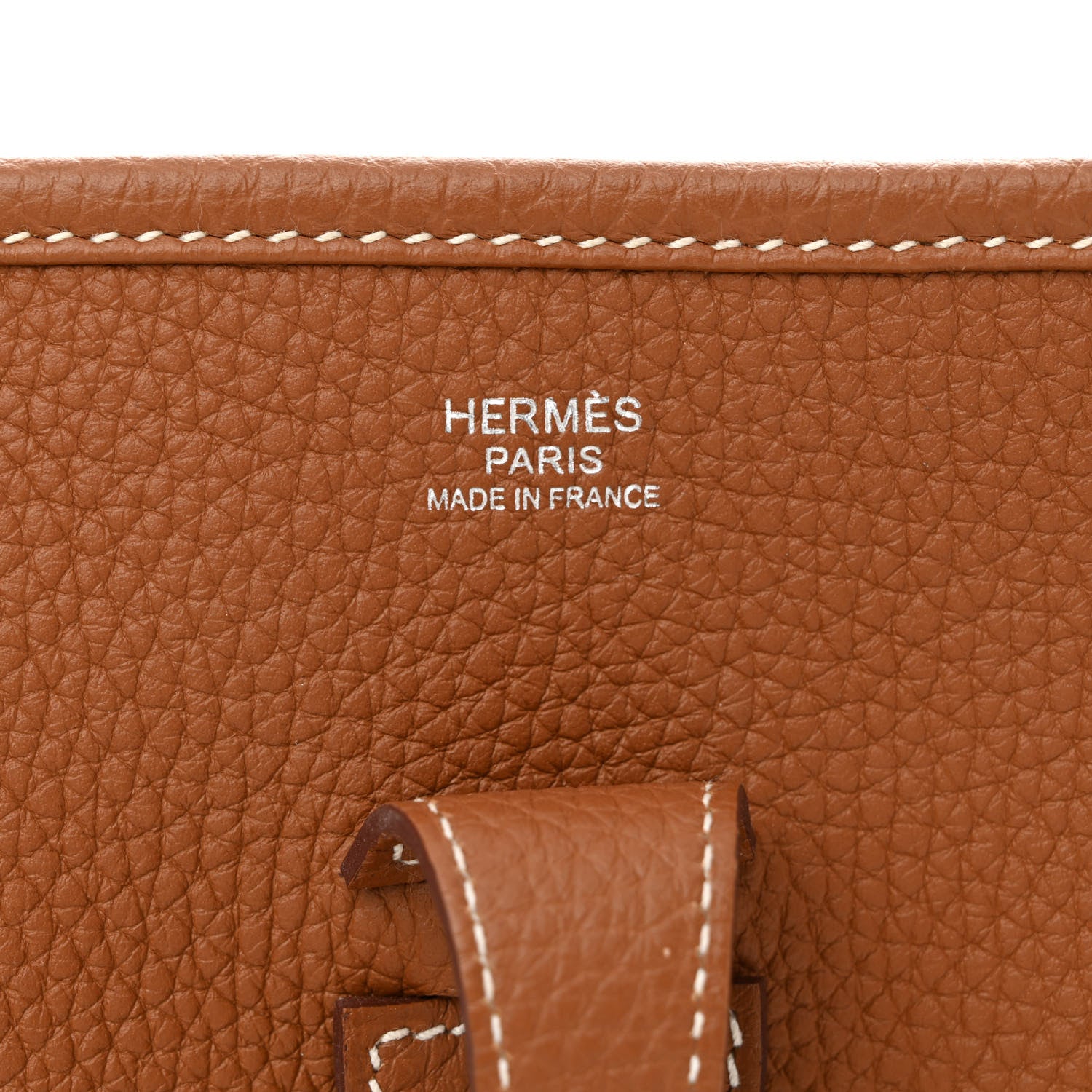 Hermes Taurillon Clemence Evelyne III PM Gold 6 of 11