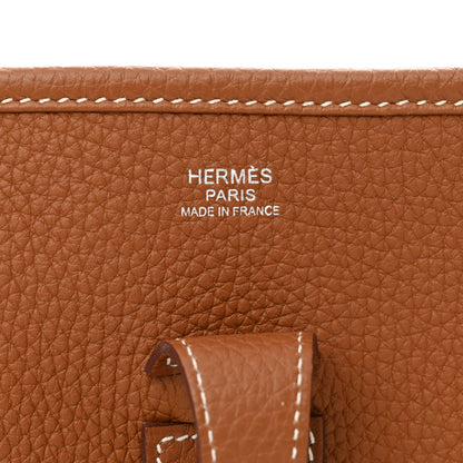 Hermes Taurillon Clemence Evelyne III PM Gold 6 of 11