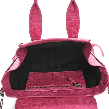 3.1 Phillip Lim 3.1 Textured Calfskin Mini Pashli Satchel Bright Fuchsia 5 of 7