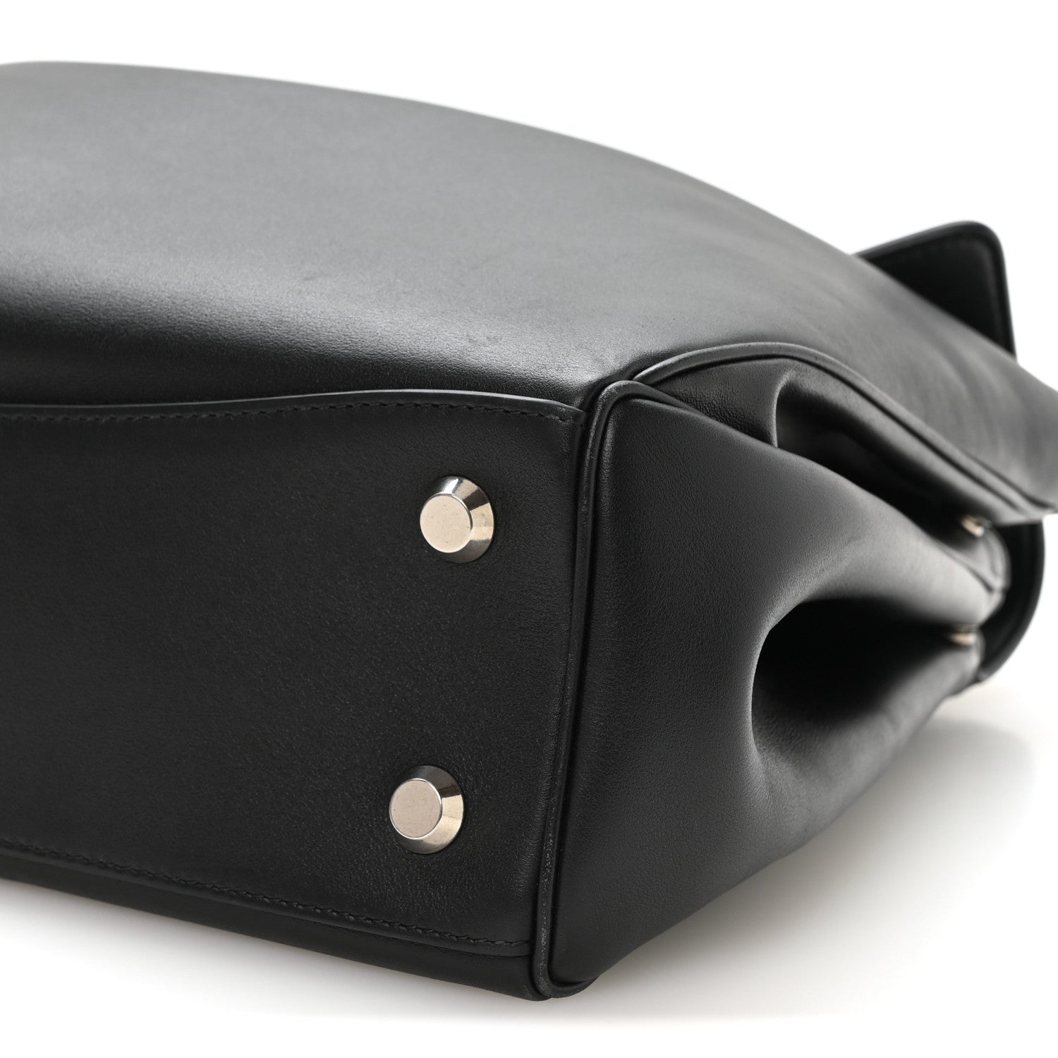 Balenciaga Natural Smooth Calfskin Medium Rodeo Top Handle Handbag Black Black 9 of 9