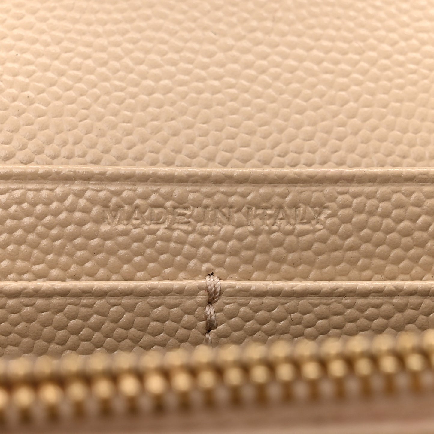 Grain De Poudre Matelasse Chevron Monogram Chain Wallet  Nude Powder