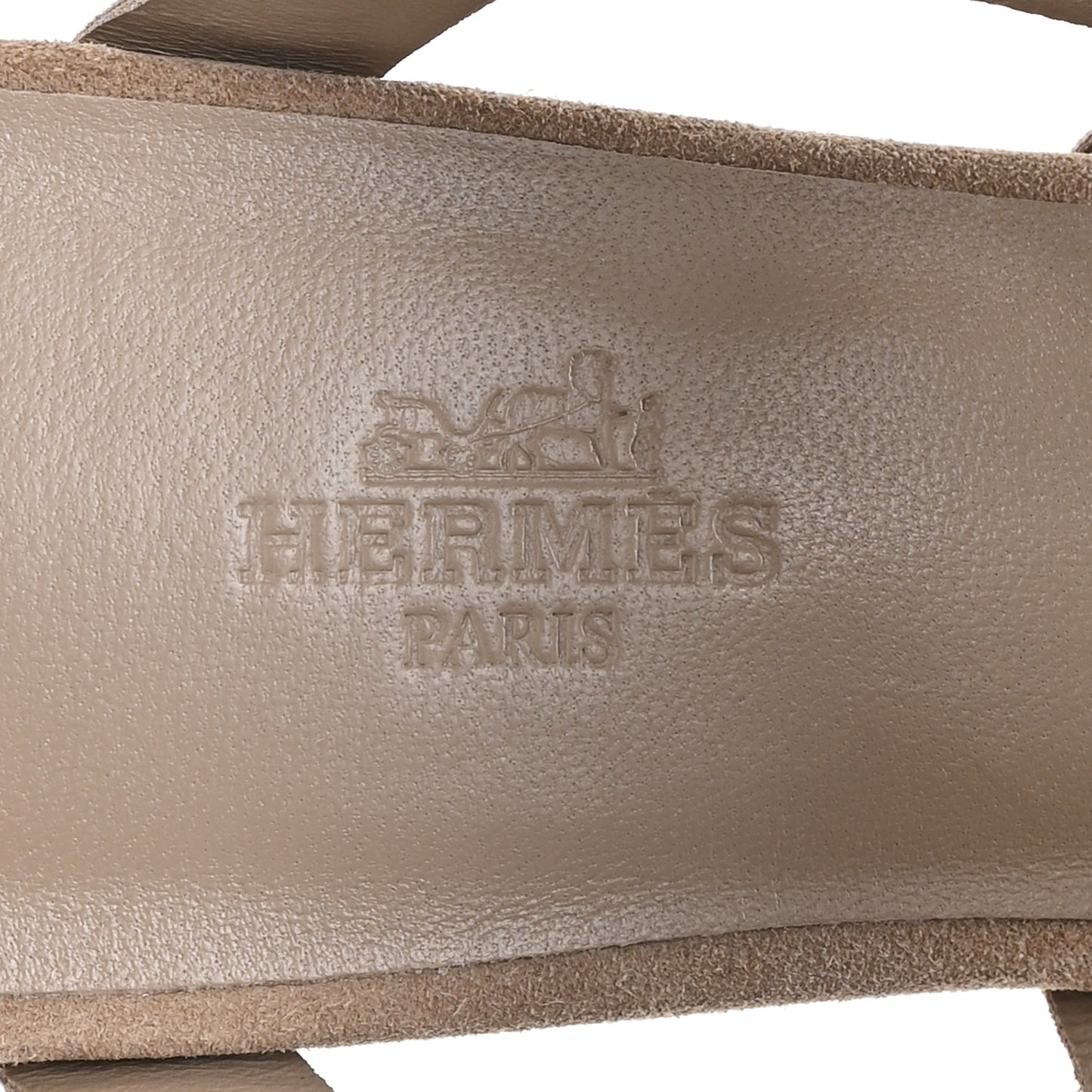 Suede Goatskin Nappa Bikini Sandals 38.5 Beige Sable
