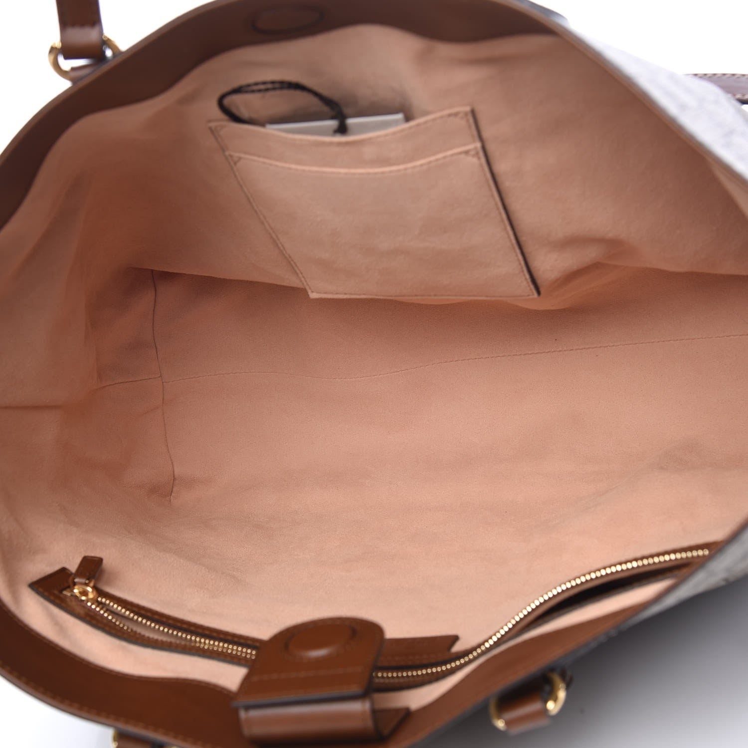 Gucci Soft GG Supreme Monogram Medium Crossbody Tote Beige Cuir 6 of 9