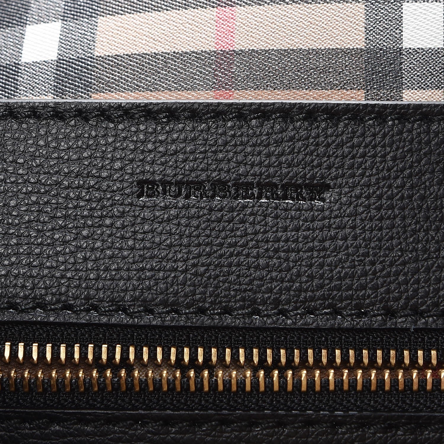 Burberry Calfskin Crest Embossed Small Tote Black 6 of 7