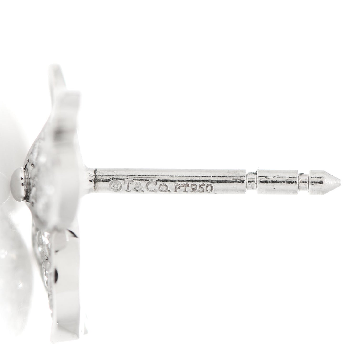 Platinum Diamond Paper Flowers Earrings