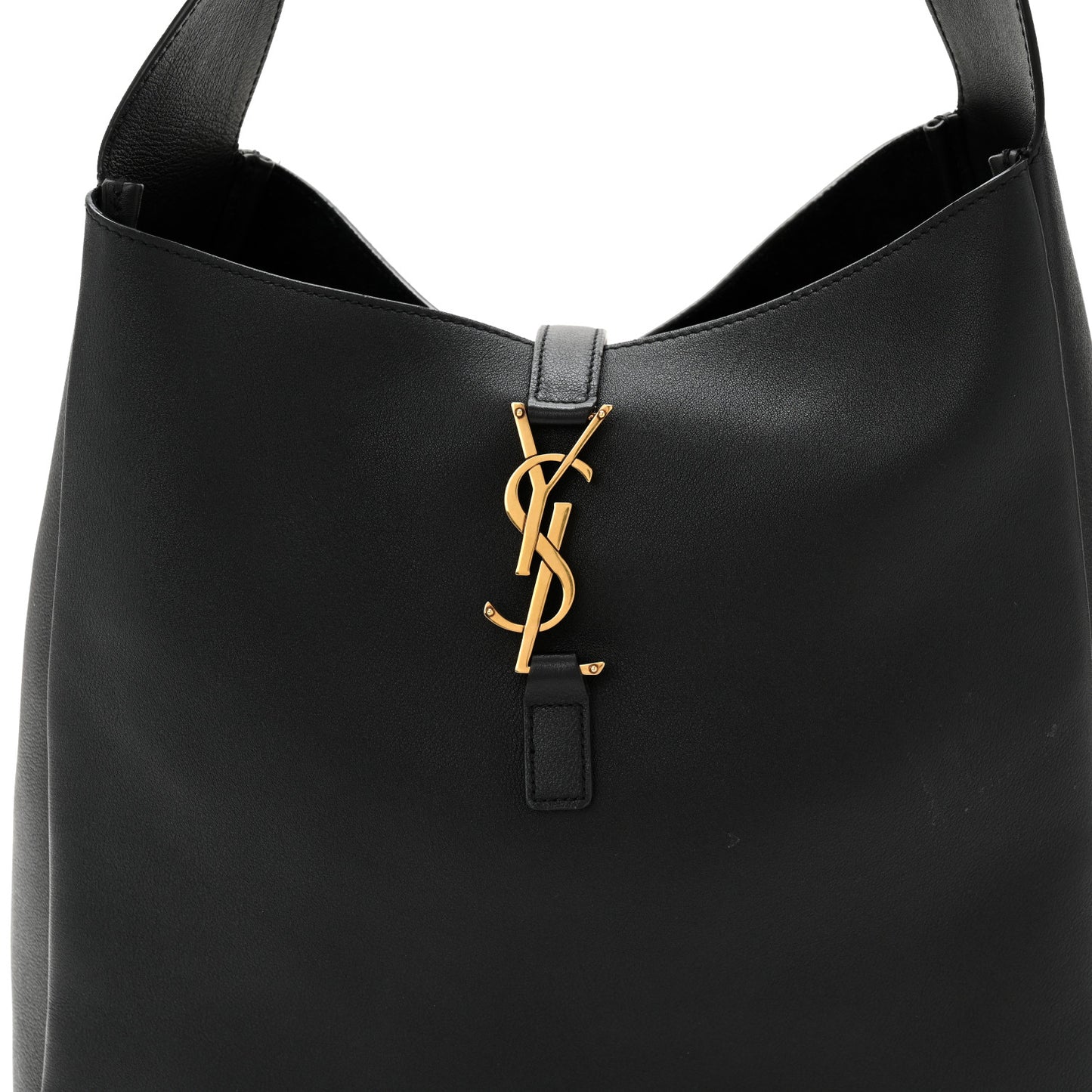Smooth Calfskin Large Le 5 A 7 Soft Hobo Black