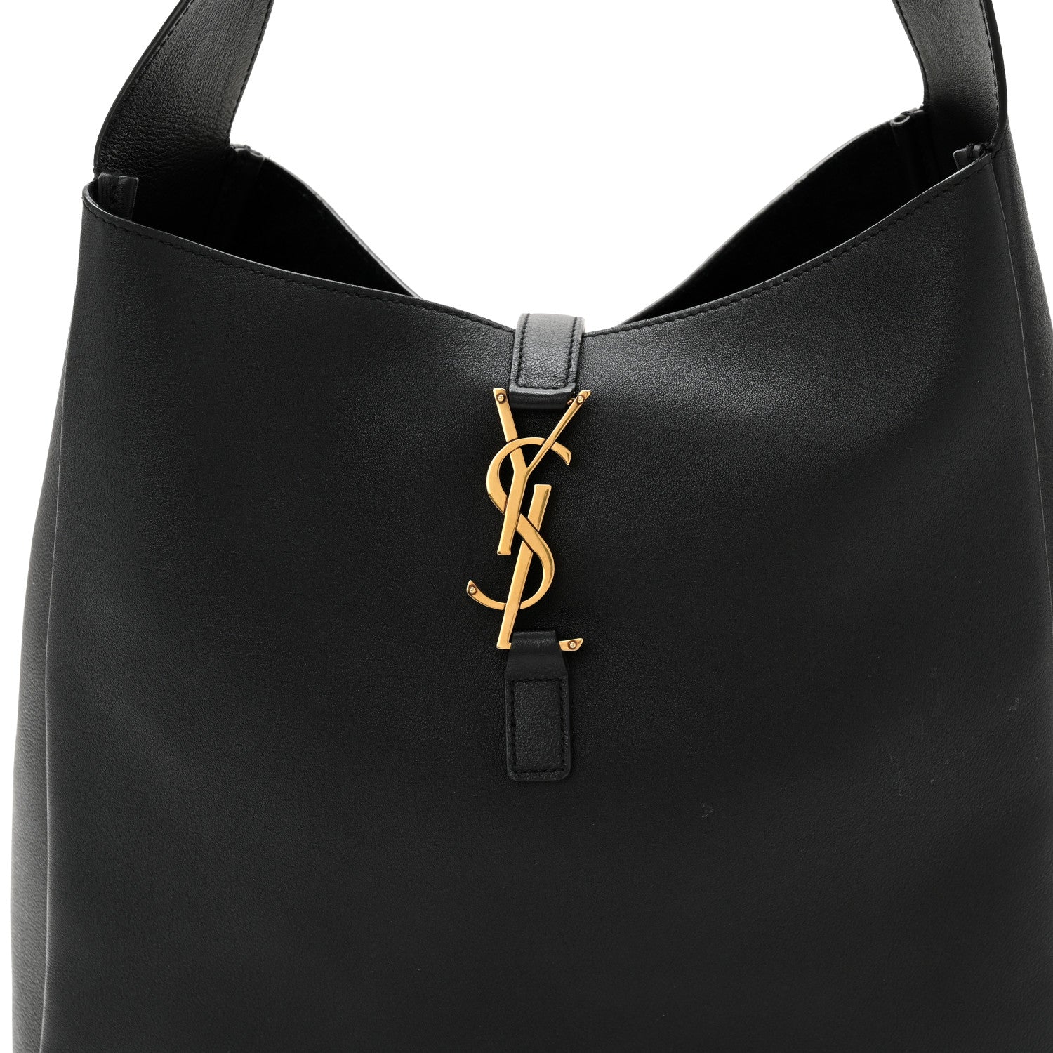 Saint Laurent Smooth Calfskin Large Le 5 A 7 Soft Hobo Black 8 of 12