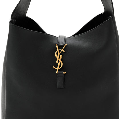 Saint Laurent Smooth Calfskin Large Le 5 A 7 Soft Hobo Black 8 of 12