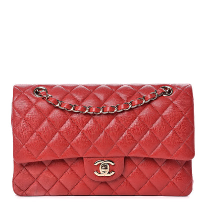Chanel Caviar Quilted Medium Double Flap Red 1 of 10