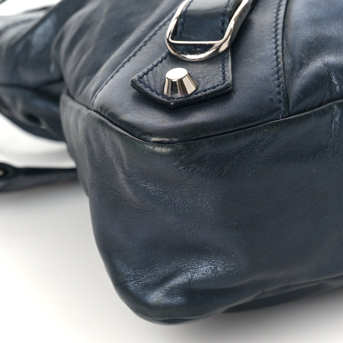 Iridescent Calfskin Classic Hardware First Bleu Mineral