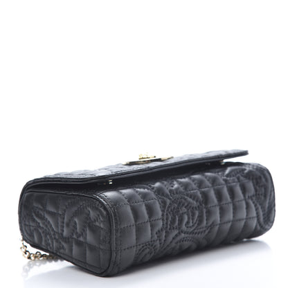 Versace Nappa Quilted Trapuntata Tribute Crossbody Black 4 of 10