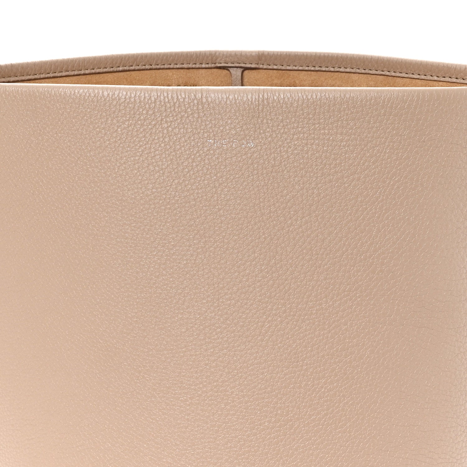 The Row Grained Calfskin Medium N/S Park Tote Dark Taupe 7 of 9