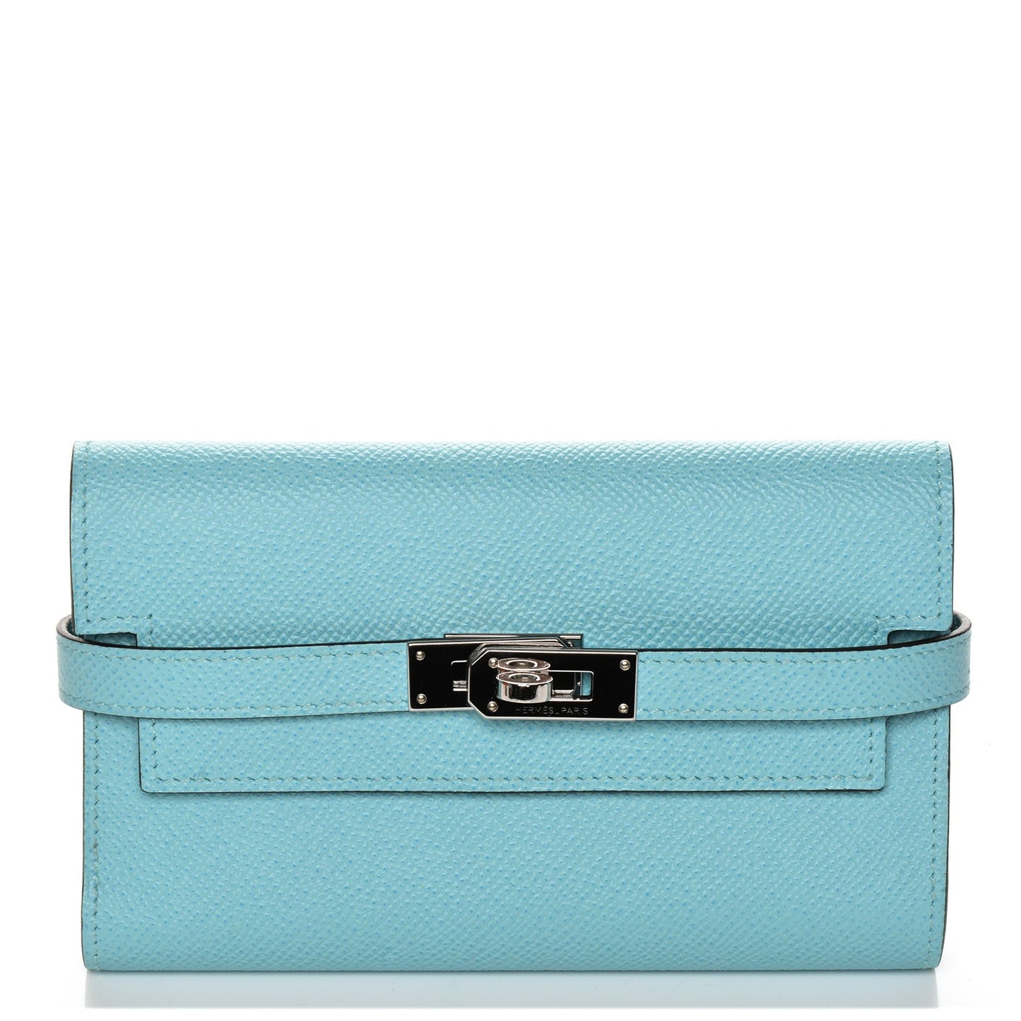 Epsom Medium Kelly Wallet Bleu Atoll