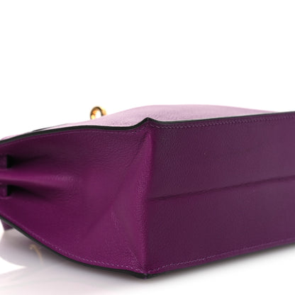Hermes Evercolor Kelly Danse II Belt Bag Anemone 9 of 15