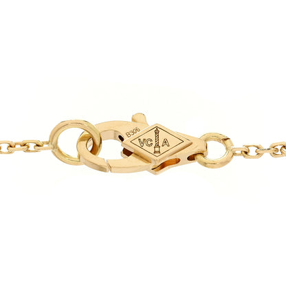 Van Cleef & Arpels 18K Yellow Gold Mother of Pearl Sweet Alhambra Bracelet 3 of 6