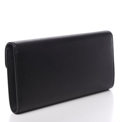 Gucci Calfskin Pearly GG Marmont Clutch Black 2 of 10
