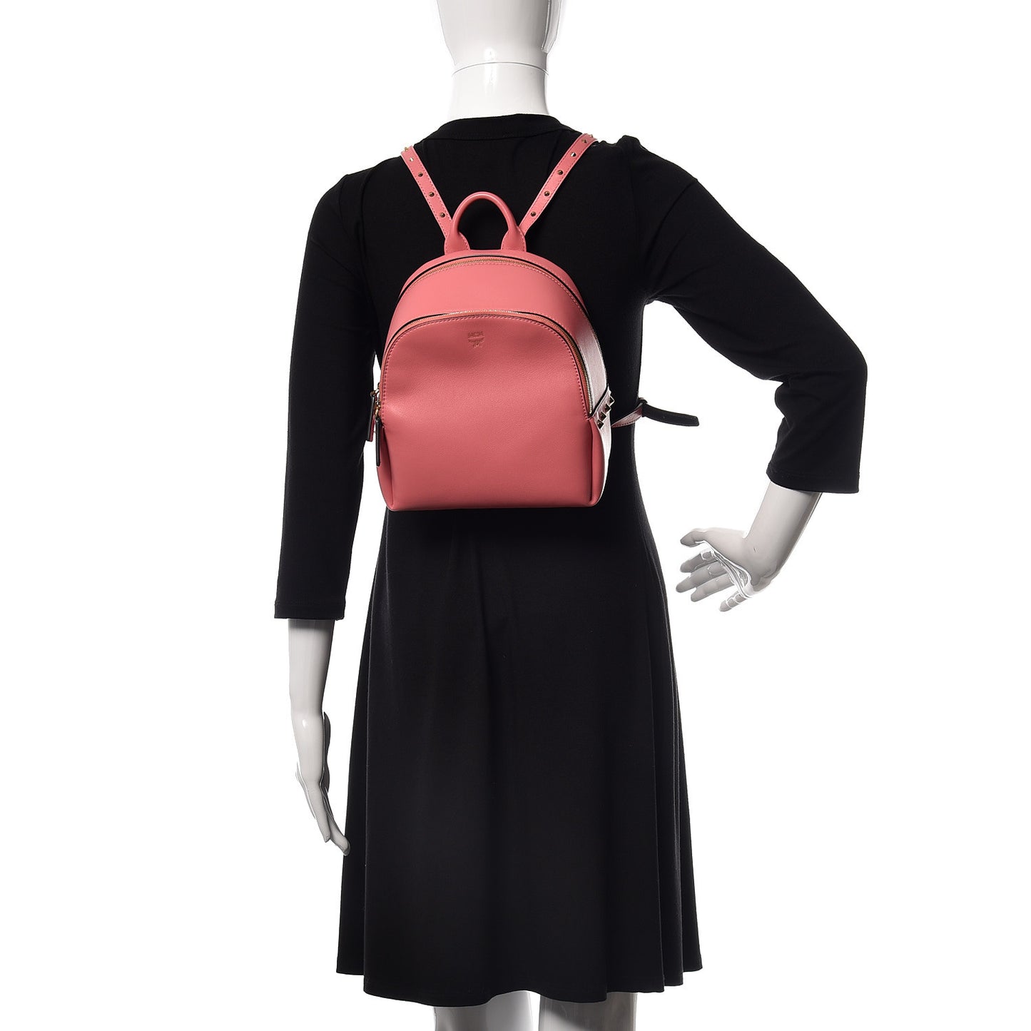 Calfskin Mini Duchess Polke Studs Backpack Pink