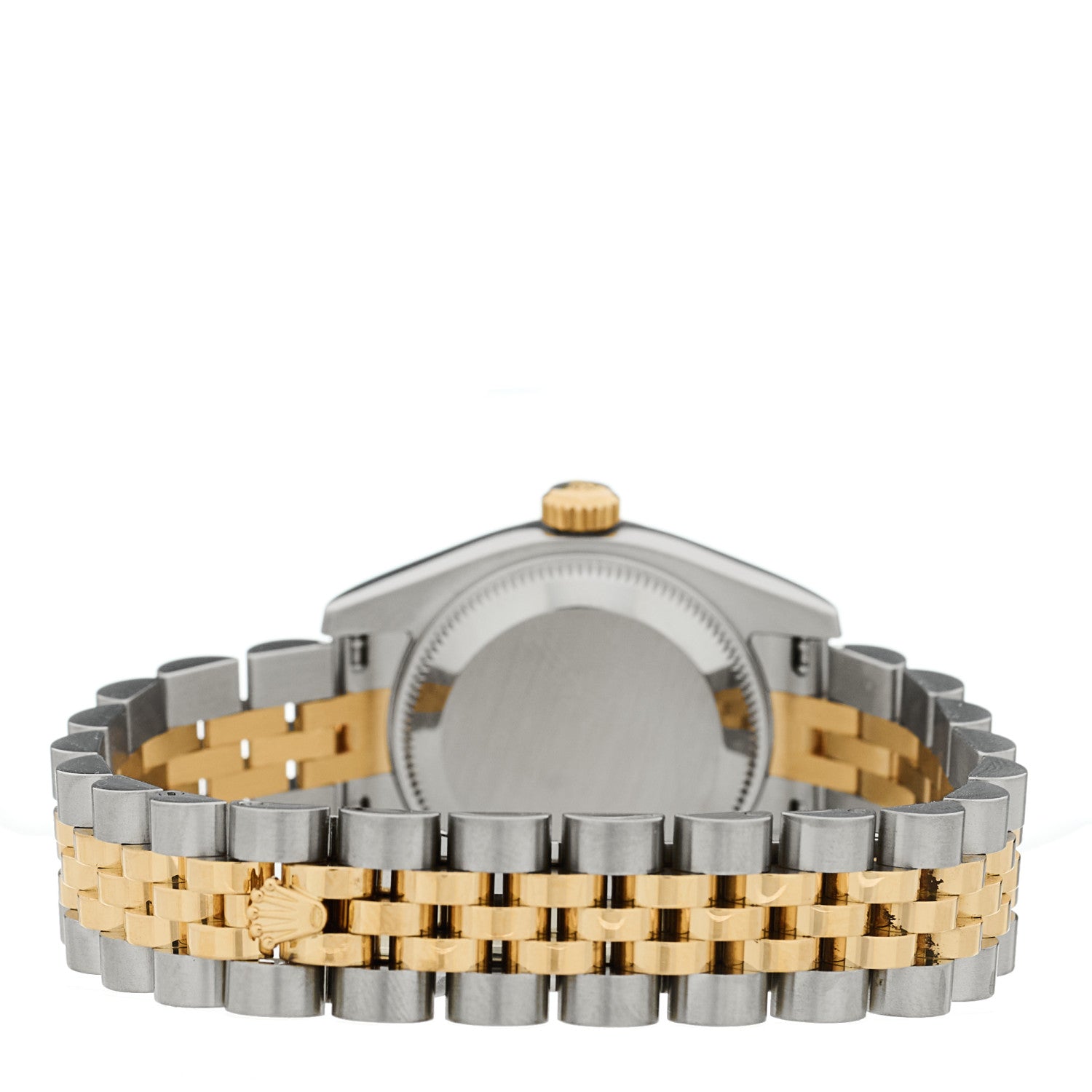 Rolex Stainless Steel 18K Yellow Gold Diamond Mother of Pearl 26mm Oyster Perpetual Datejust Watch 179173 3 of 5