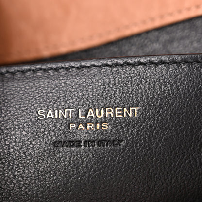 Saint Laurent Suede Large Cassandre Envelope Pouch Golden Leaf 6 of 8