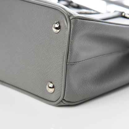 Prada Saffiano Mini Galleria Double Zip Tote Marmo 10 of 10