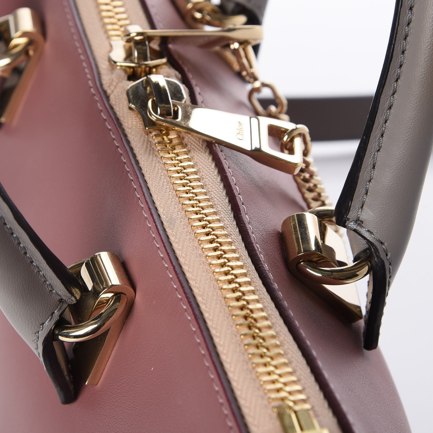 Chloe Smooth Calfskin Mini Baylee Tote Darlington Pink 9 of 10
