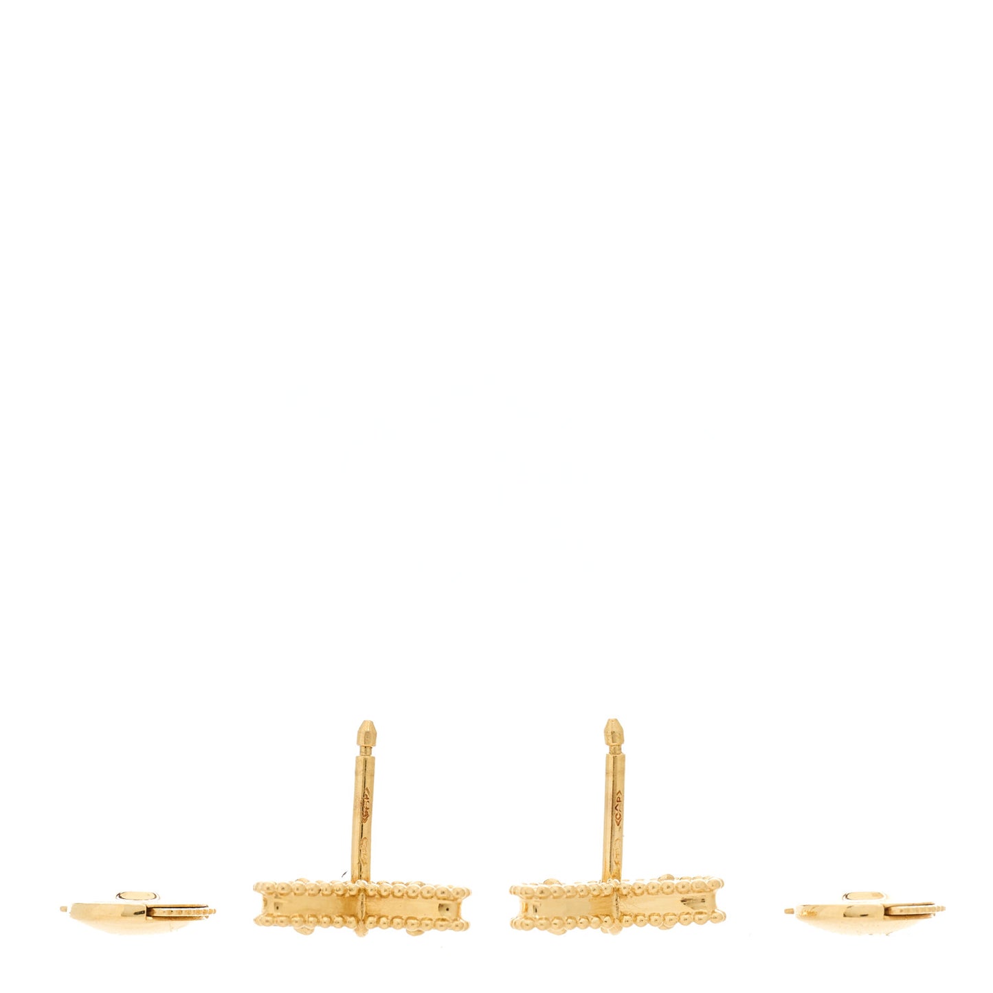 18K Yellow Gold Mother of Pearl Sweet Alhambra Butterfly Earrings