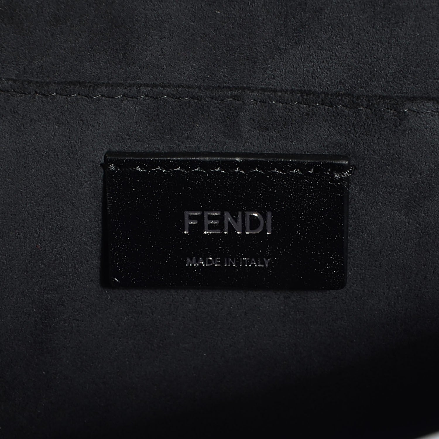Fendi Calf Hair Crocodile Printed Demi Jour Shoulder Bag Grey 6 of 11